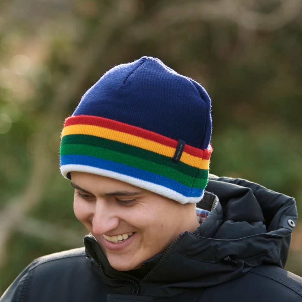 Pendleton - National Park Stripe Beanie - Crater Lake Navy
